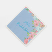 pink and blue floral servet (Hoek)