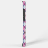 Pink and Blue Gingham Check Phone Case Samsung Galaxy Hoesje (Rechterkant)