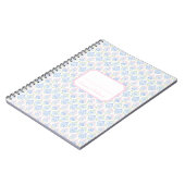 Pink and Blue Grandmillennial Notitieboek (Linkerzijde)