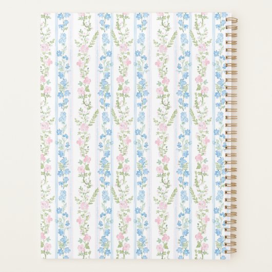 Pink and Blue Grandmillennial Planner (Achterkant)