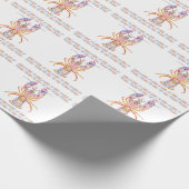 Pink and Blue Lobster Cadeaupapier (Hoek)