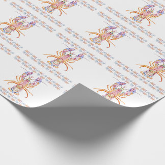 Pink and Blue Lobster Cadeaupapier