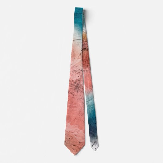 Pink and Blue Metal Textures Stropdas (Voorkant)
