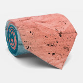 Pink and Blue Metal Textures Stropdas (Opgerold)