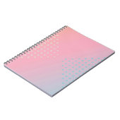 Pink and Blue Ombre Gradient Notebook Notitieboek (Linkerzijde)