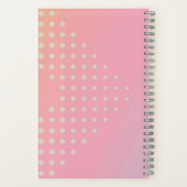 Pink and Blue Ombre Gradient Notebook Notitieboek (Achterkant)