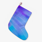 Pink and blue striped textile kleine kerstsok (Voorkant (Hangend))