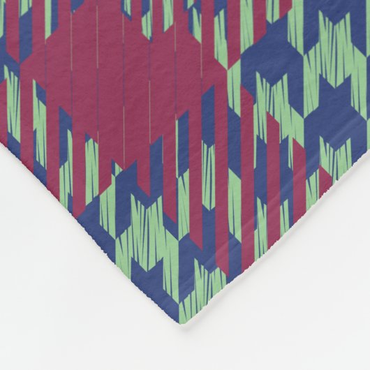 Pink and Blue Teal Plaid 8 Photo Collage Fleece Deken (Hoek)