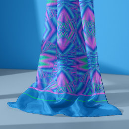 Pink and Blue Tribal Pattern Sjaal