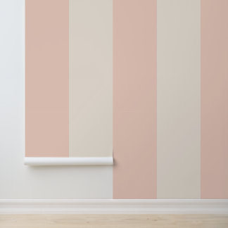 Pink and Cream Bold Stripe Behang