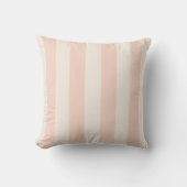 Pink and Cream Bold Stripe Kussen (Voorkant)