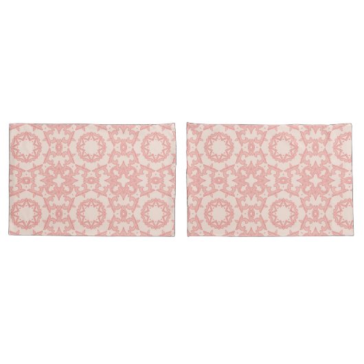 Pink And Cream Farmhouse  Kussensloop (Achterkant-Set)