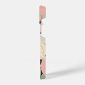 Pink and Cream - Luna Moth and Moonflowers   iPhone Hoesje (Linkerkant)