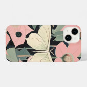 Pink and Cream - Luna Moth and Moonflowers   iPhone Hoesje (Achterkant horizontaal)