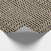 Pink and Cream Poinsettias Pattern Holiday Cadeaupapier (Hoek)