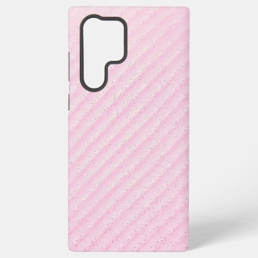 Pink and Glitter Diagonal Stripe Phone Case Samsung Galaxy Hoesje (Achterkant)