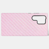 Pink and Glitter Diagonal Stripe Phone Case Samsung Galaxy Hoesje (Achterkant horizontaal)