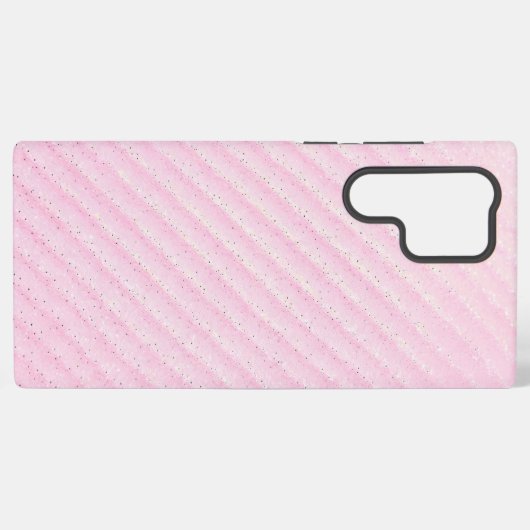 Pink and Glitter Diagonal Stripe Phone Case Samsung Galaxy Hoesje (Achterkant horizontaal)