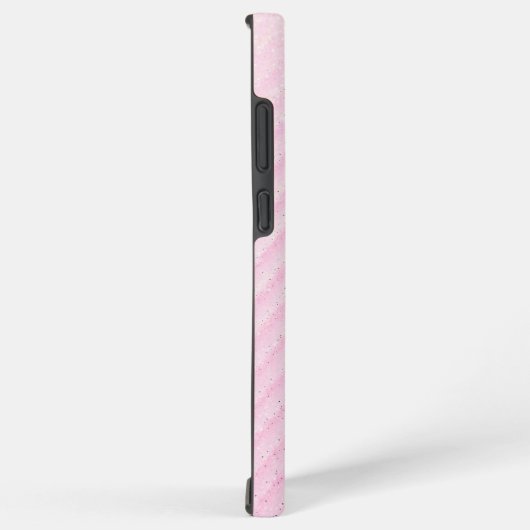 Pink and Glitter Diagonal Stripe Phone Case Samsung Galaxy Hoesje (Rechterkant)