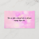 Pink and Gold Company Logo Visitekaartje (Achterkant)