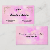 Pink and Gold Company Logo Visitekaartje (Voorkant / Achterkant)