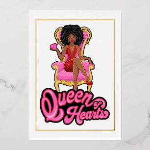 Pink and Gold Girl Birthday Party Folie Uitnodiging