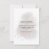 Pink and Gold Girly Birthday Party Kaart (Achterkant)