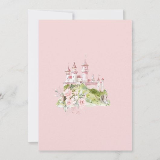 Pink and Gold Kingdom Four-ever a Princess  Kaart (Achterkant)