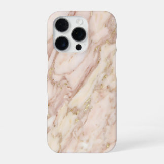 pink and gold marble iPhone 16 pro hoesje