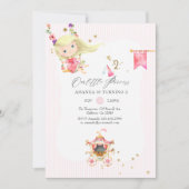 Pink and Gold Princess 2e verjaardag Kaart (Voorkant)