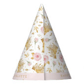 Pink and Gold Princess Party Pet - Koninklijk Verj Feesthoedjes (Achterkant)