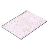 Pink and Gold Sparkle Notebook Notitieboek (Linkerzijde)