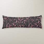 pink and gray camo abstract lichaamskussen (Voorkant)
