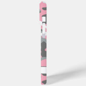 Pink and Gray Camouflage Personalized Case-Mate iPhone Case (Achterkant / Links)