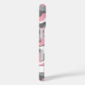 Pink and Gray Camouflage Personalized Case-Mate iPhone Case (Achterkant / Rechts)