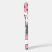 Pink and Gray Camouflage Personalized Case-Mate iPhone Case (Achterkant / Links)