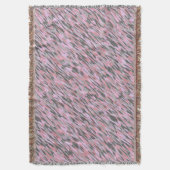 pink and gray green camo abstract deken (Voorkant Verticaal)