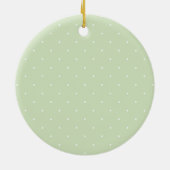 Pink and Green Keramisch Ornament (Achterkant)