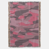 pink and mauve Camo abstract Deken (Voorkant Verticaal)