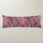 pink and mauve Camo abstract Lichaamskussen (Voorkant)