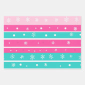 Pink and Mint Bright Christmas Inpakpapier Vel (Voorkant 2)