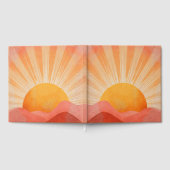 Pink and Orange Boho Sunrise Gastenboek (Volledig)