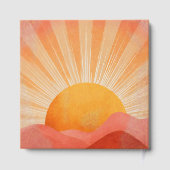 Pink and Orange Boho Sunrise Gastenboek (Achterkant)