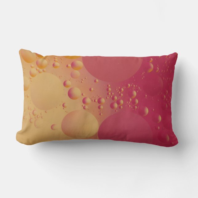 Pink and orange bubble digital kussen (Voorkant)