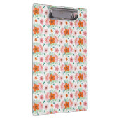 Pink and orange floral bouquet patterned clipboard klembord (Rechts)