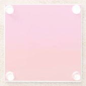 Pink and Orange Gradient  Glazen Onderzetter (Achterkant)