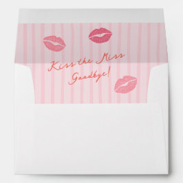 Pink and Orange Valentines Bridal Shower Envelop