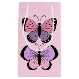 Pink and Purple Butterfly  Klein Cadeauzakje