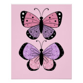 Pink and Purple Butterfly  Perfect Poster (Voorkant)