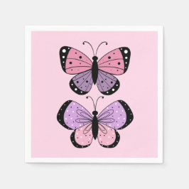 Pink and Purple Butterfly  Servet